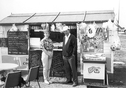 Ice cream stall at Hayling Island, 1995