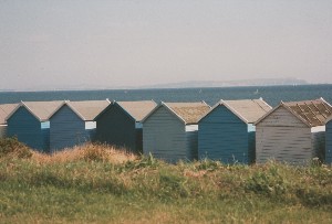Beach huts at Avon beach, Mudeford
